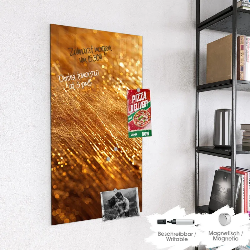 Magnettafel - Schimmerndes Gold