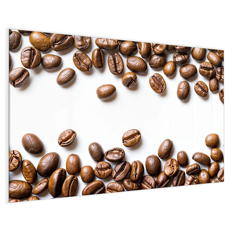 Magnettafel - Kaffeebohnen auf Weiß