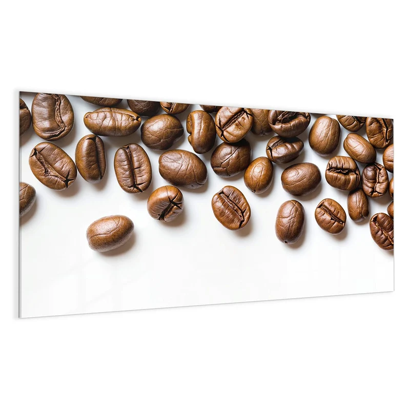 Magnettafel - Kaffeebohnen auf Weiß