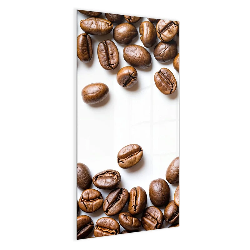 Magnettafel - Kaffeebohnen auf Weiß