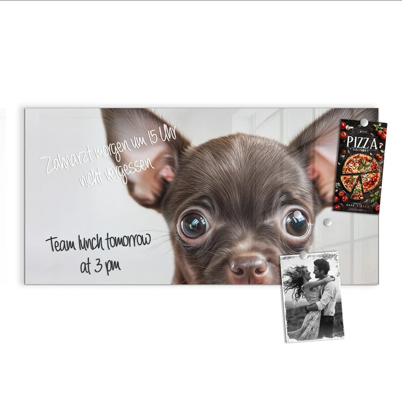 Magnettafel - Chihuahua mit Halsband