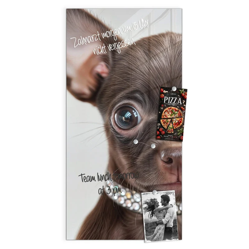 Magnettafel - Chihuahua mit Halsband
