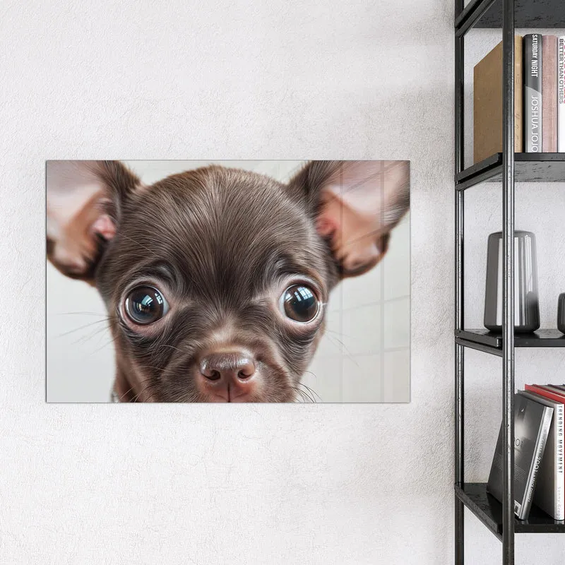 Magnettafel - Chihuahua mit Halsband