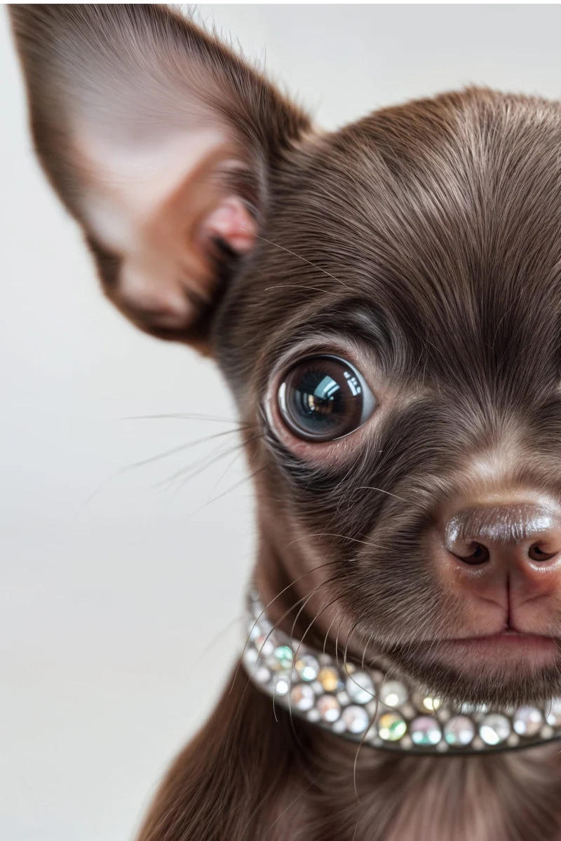 Magnettafel - Chihuahua mit Halsband