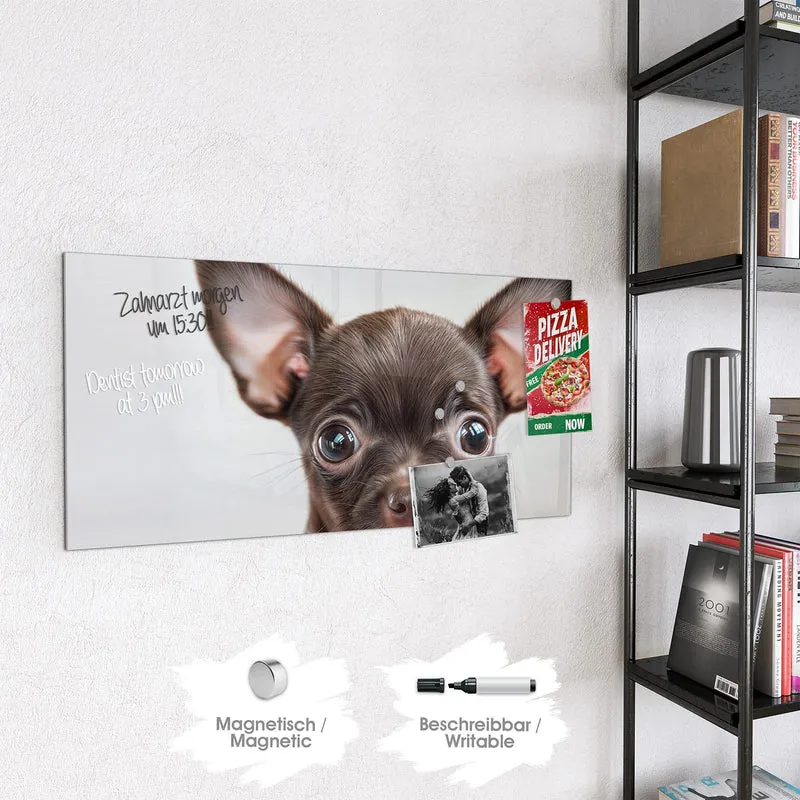 Magnettafel - Chihuahua mit Halsband
