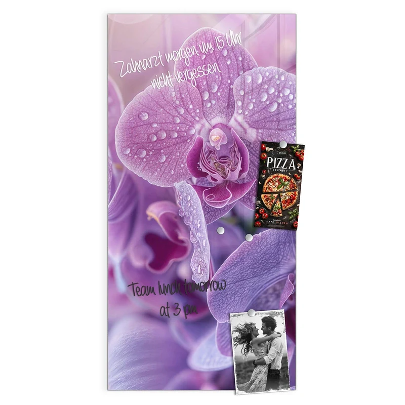 Magnettafel - Orchideenblüten