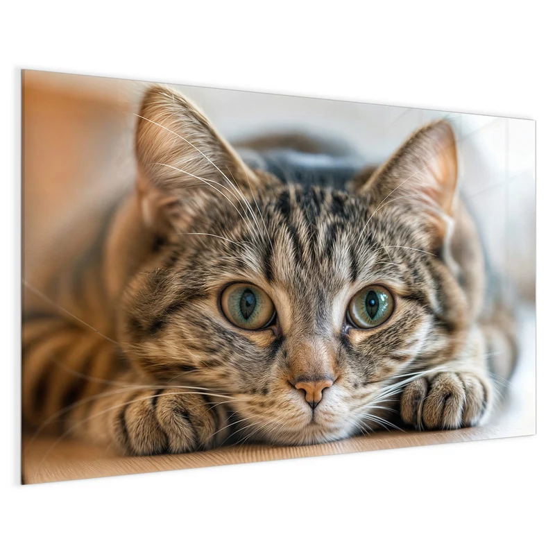 Magnettafel - Liegende Katze