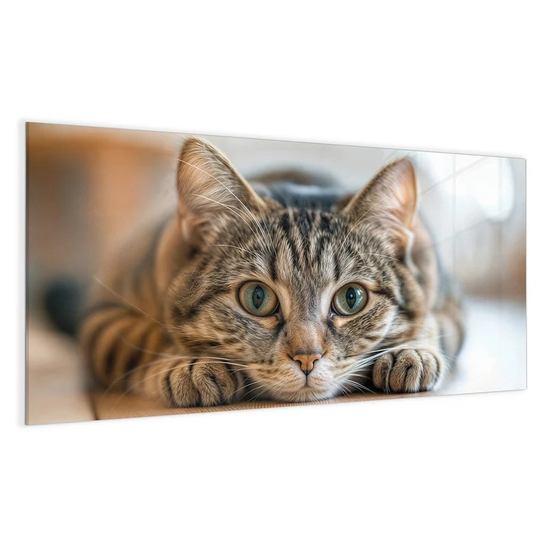 Magnettafel - Liegende Katze