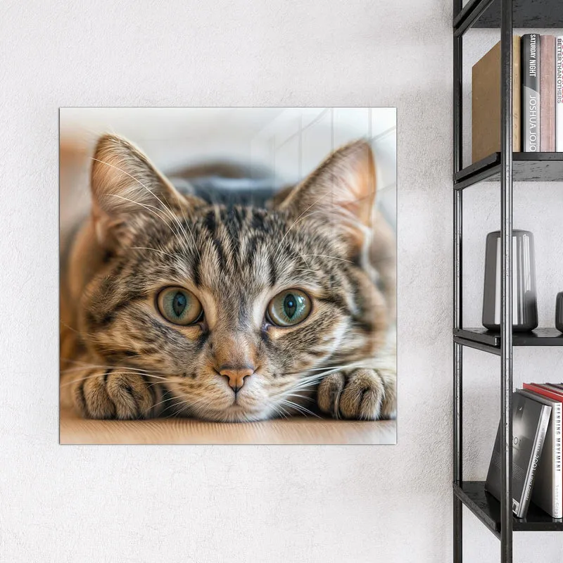 Magnettafel - Liegende Katze