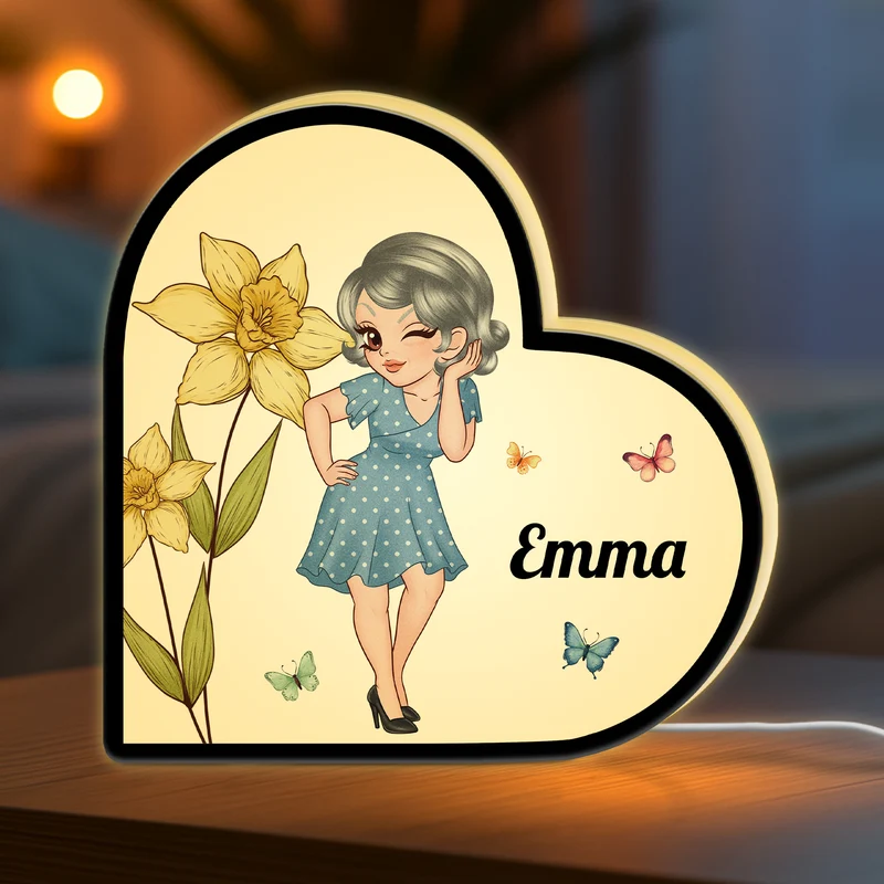 Frau Und Blumen - Personalisiertes Geschenk | Lightbox Frauen