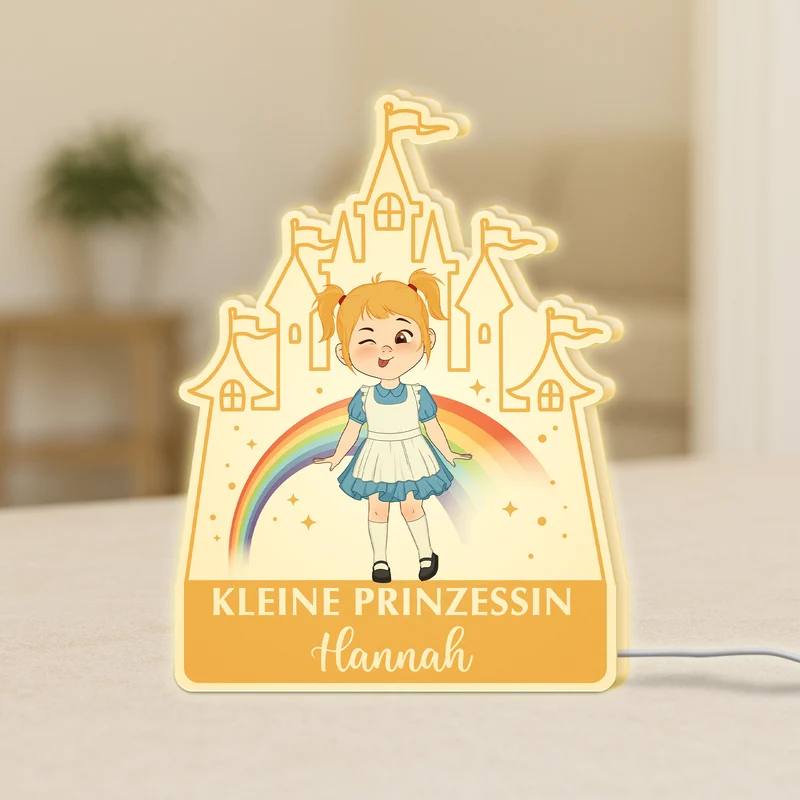 Kleine Prinzessin - Personalisiertes Geschenk | Lightbox Kinder