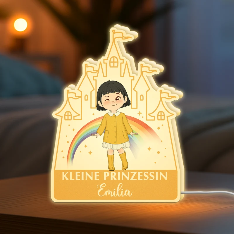 Kleine Prinzessin - Personalisiertes Geschenk | Lightbox Kinder