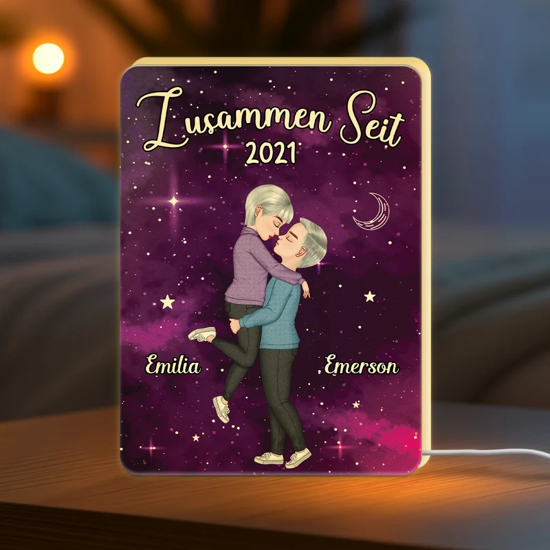 Zusammen - Personalisiertes Geschenk | Lightbox Paar