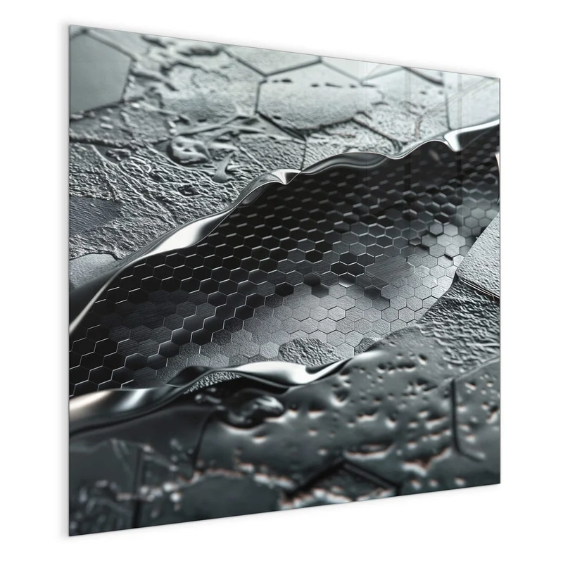 Magnettafel - Waben in Metall