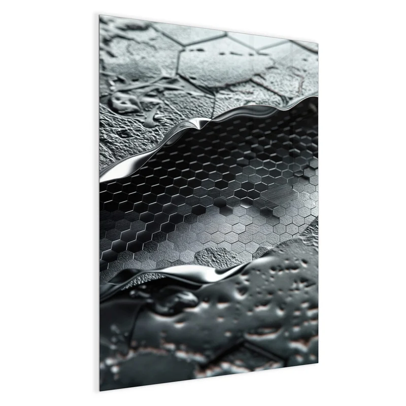 Magnettafel - Waben in Metall