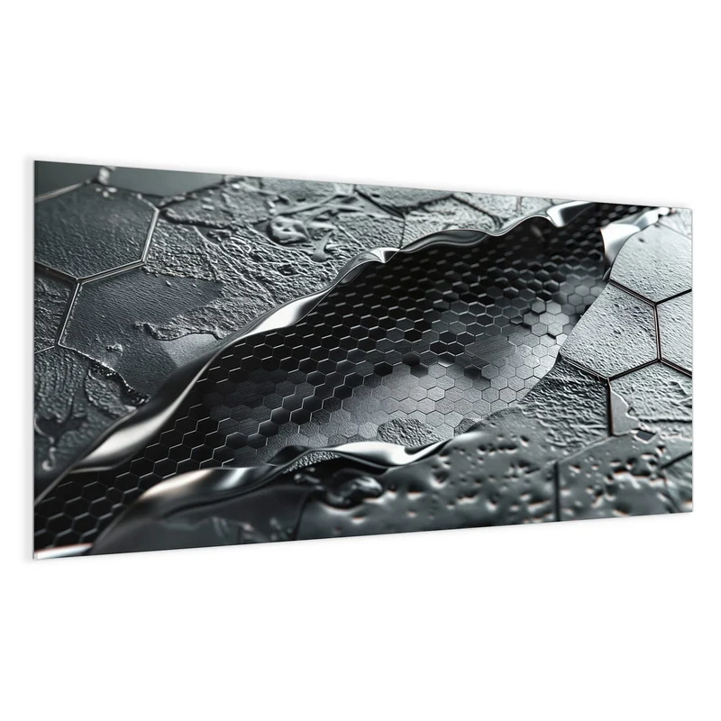 Magnettafel - Waben in Metall