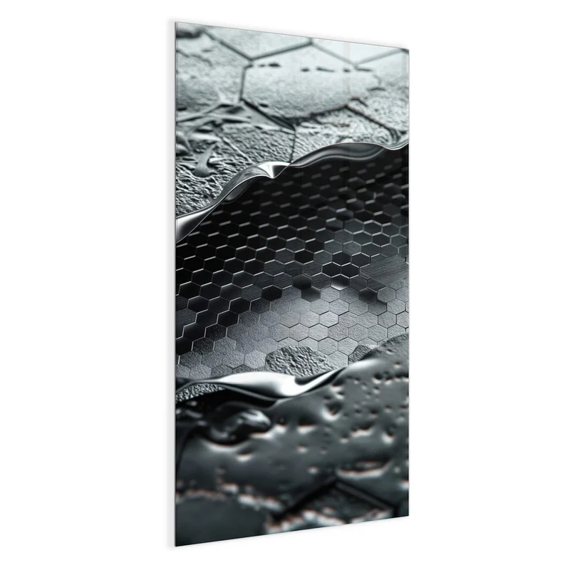 Magnettafel - Waben in Metall