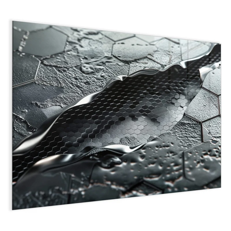 Magnettafel - Waben in Metall
