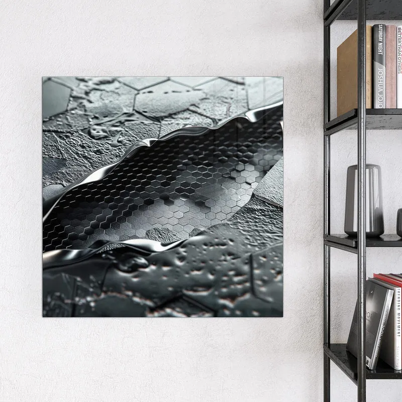 Magnettafel - Waben in Metall