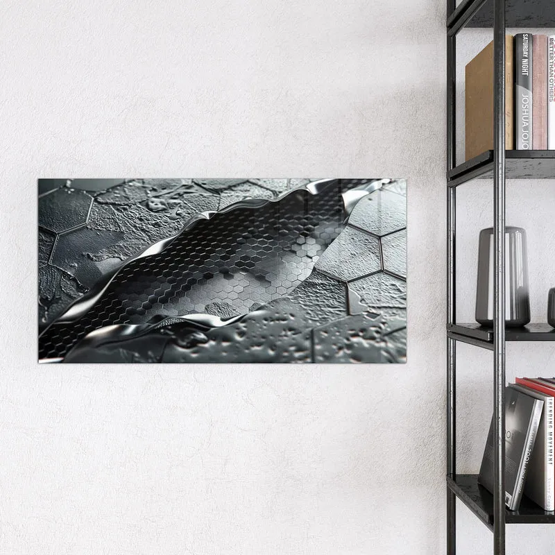 Magnettafel - Waben in Metall