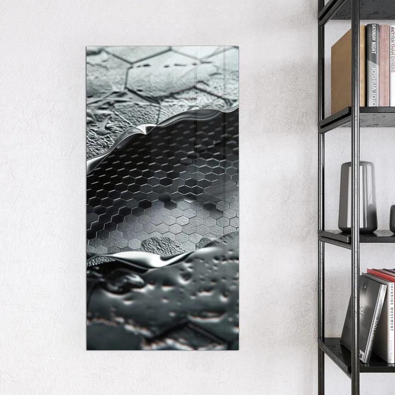 Magnettafel - Waben in Metall
