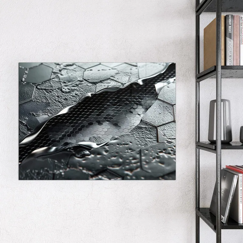Magnettafel - Waben in Metall