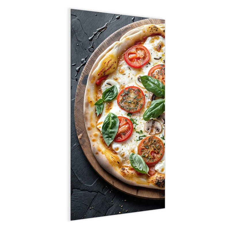 Magnettafel - Pizza mit Tomaten
