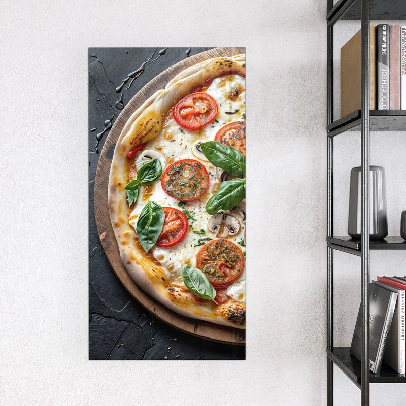 Magnettafel - Pizza mit Tomaten