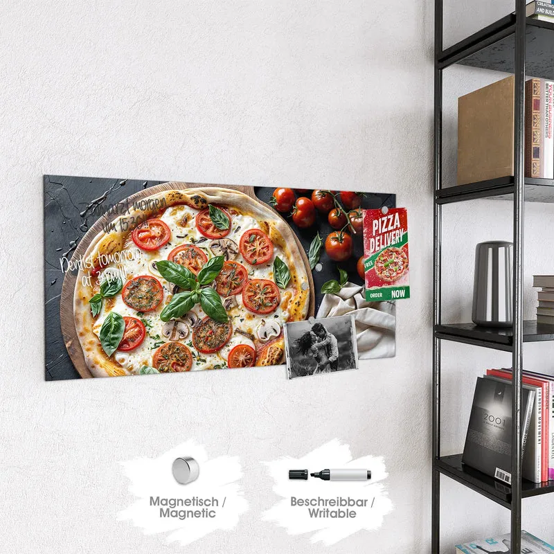 Magnettafel - Pizza mit Tomaten