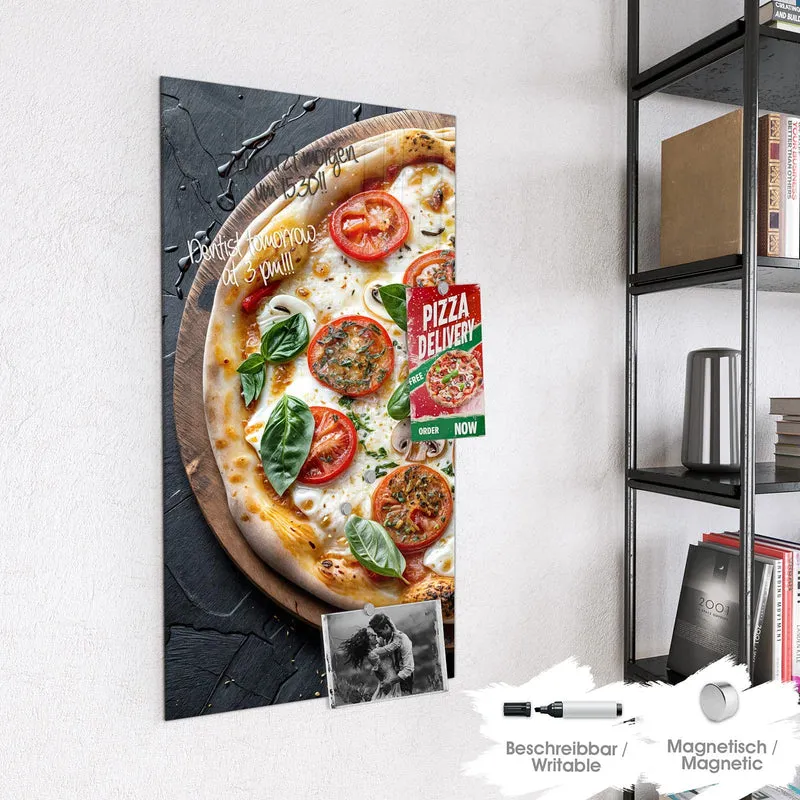 Magnettafel - Pizza mit Tomaten