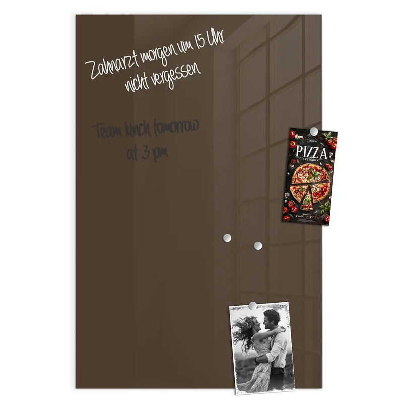 Magnettafel - Mokkabrauner Hintergrund