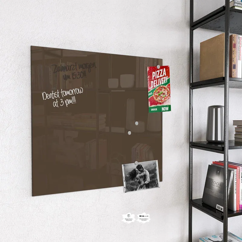 Magnettafel - Mokkabrauner Hintergrund