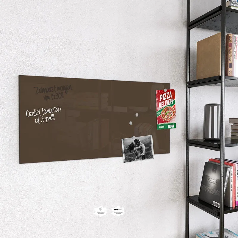 Magnettafel - Mokkabrauner Hintergrund