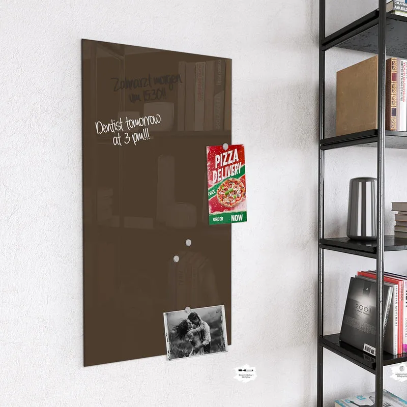 Magnettafel - Mokkabrauner Hintergrund