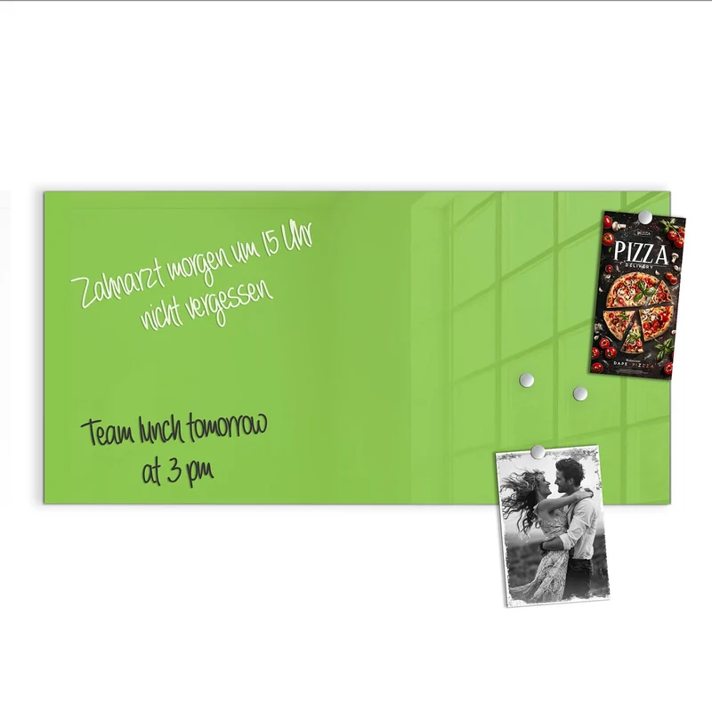Magnettafel - Hellgrüner Hintergrund