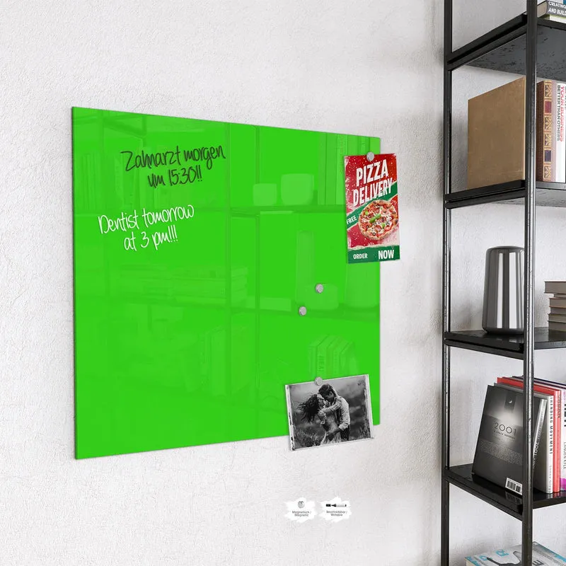 Magnettafel - Neongrüner Hintergrund
