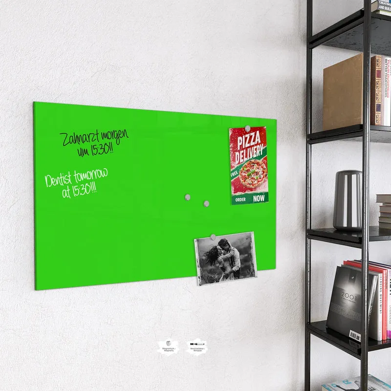 Magnettafel - Neongrüner Hintergrund