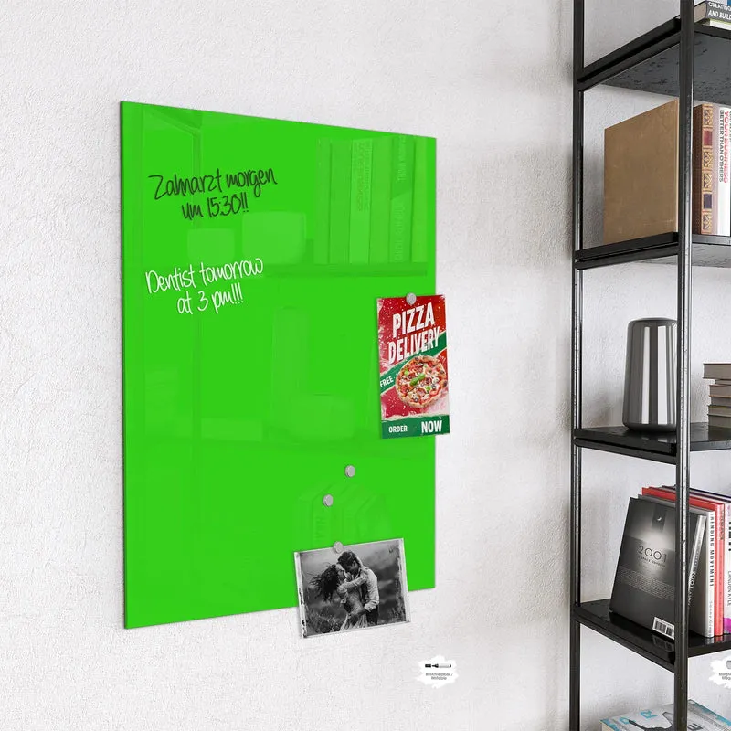 Magnettafel - Neongrüner Hintergrund
