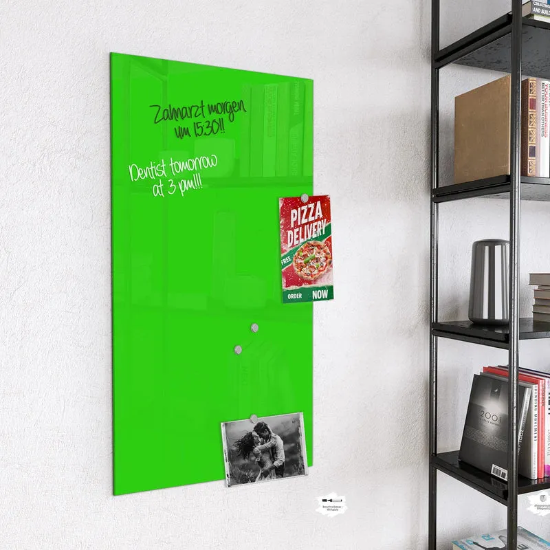Magnettafel - Neongrüner Hintergrund