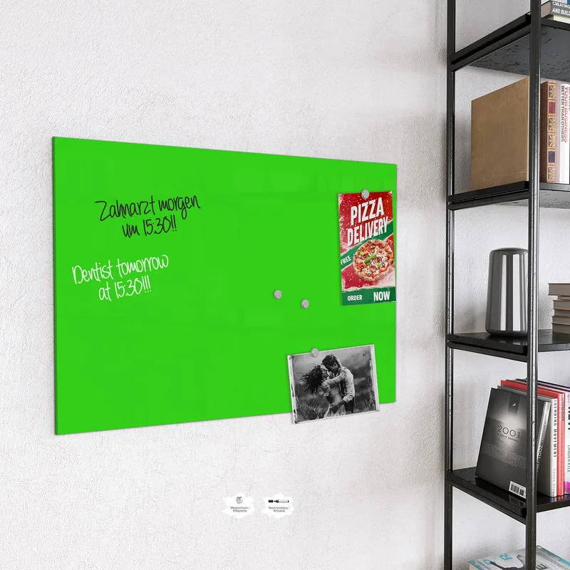 Magnettafel - Neongrüner Hintergrund
