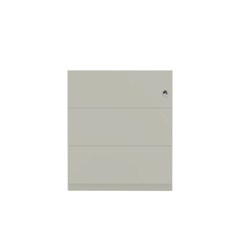 Rollcontainer Note™ | 3 Schubladen, Tiefe 775 mm, Griffleiste