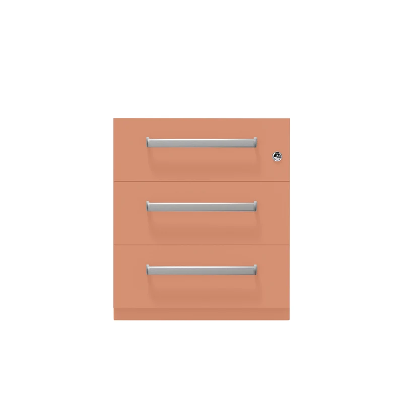 Rollcontainer Note™ | 3 Schubladen, Tiefe 775 mm, Designgriff