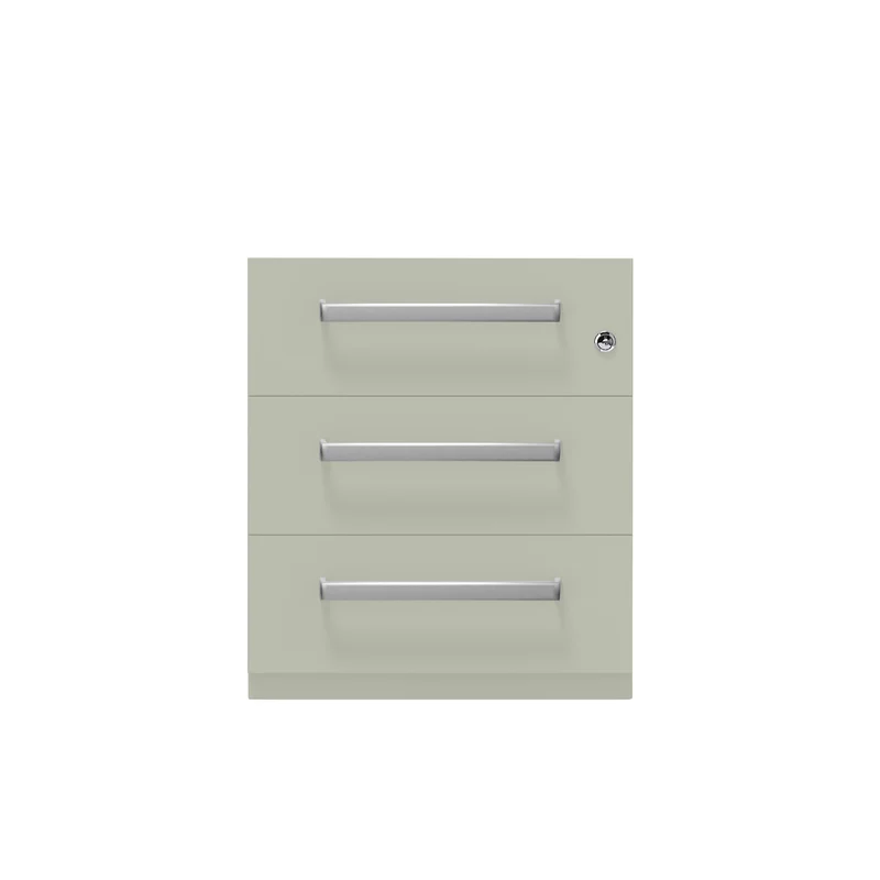 Rollcontainer Note™ | 3 Schubladen, Tiefe 775 mm, Designgriff
