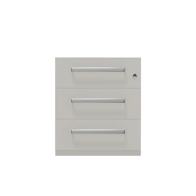 Rollcontainer Note™ | 3 Schubladen, Tiefe 775 mm, Designgriff