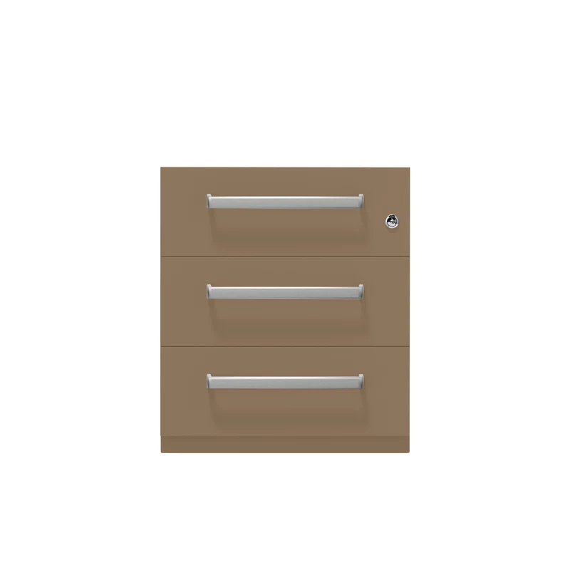 Rollcontainer Note™ | 3 Schubladen, Tiefe 775 mm, Designgriff
