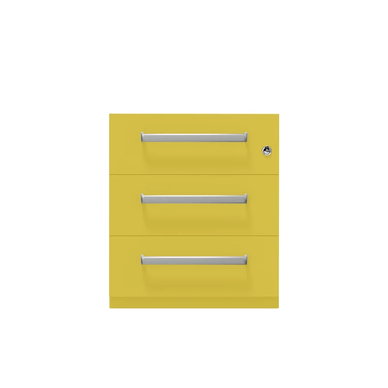 Rollcontainer Note™ | 3 Schubladen, Tiefe 775 mm, Designgriff