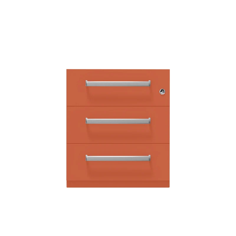 Rollcontainer Note™ | 3 Schubladen, Tiefe 775 mm, Designgriff