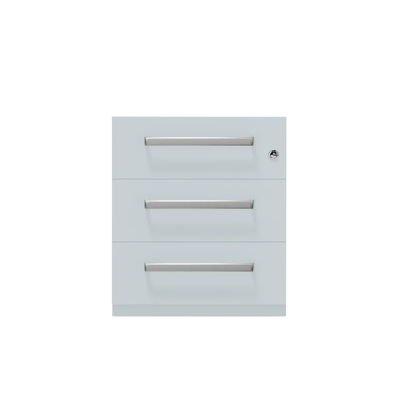 Rollcontainer Note™ | 3 Schubladen, Tiefe 775 mm, Designgriff
