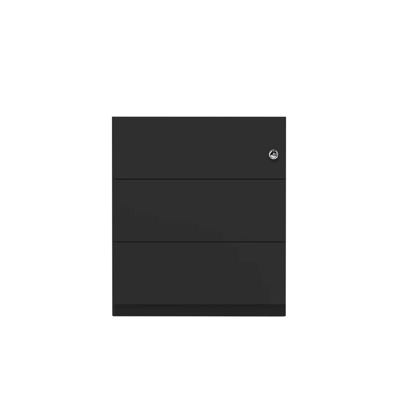 Rollcontainer Note™ | 3 Schubladen, Tiefe 565 mm, Griffleiste