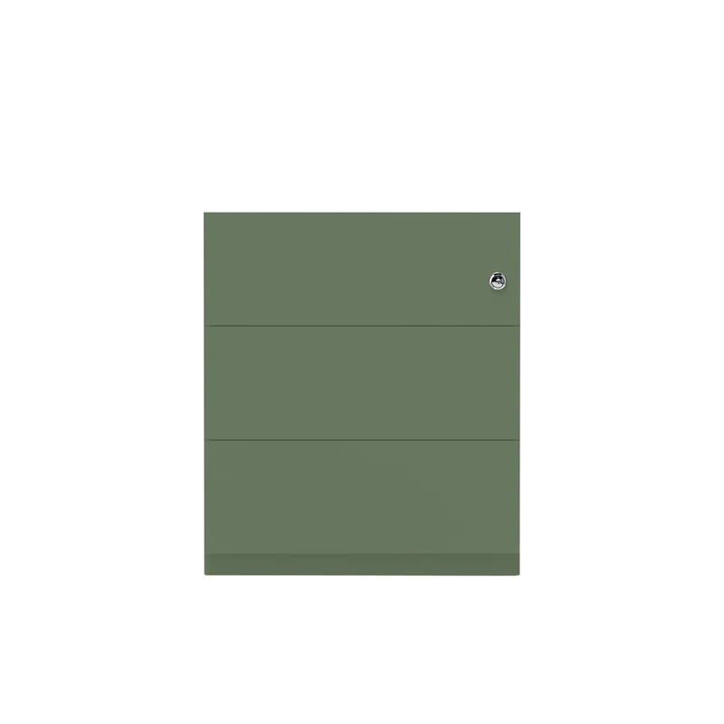 Rollcontainer Note™ | 3 Schubladen, Tiefe 565 mm, Griffleiste
